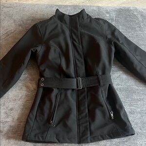 The North Face hooded belted short trench